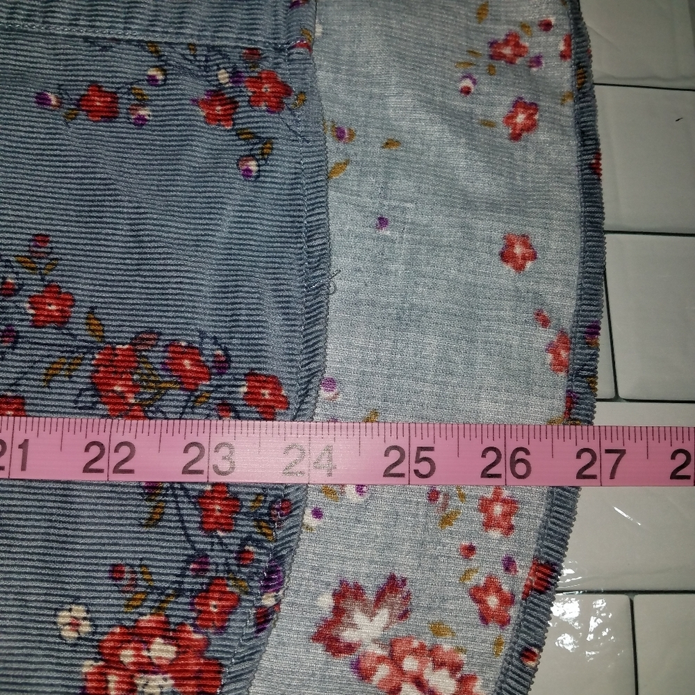 Anthropologie Building Courdory Floral Button Down Size 4 - Picture 5 of 13